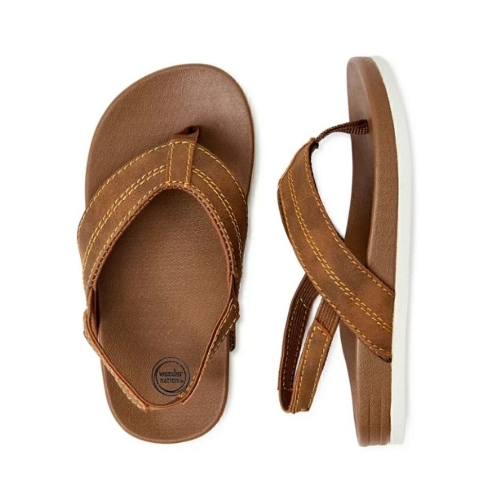 Boys Casual Flip Flops With Elastic Back